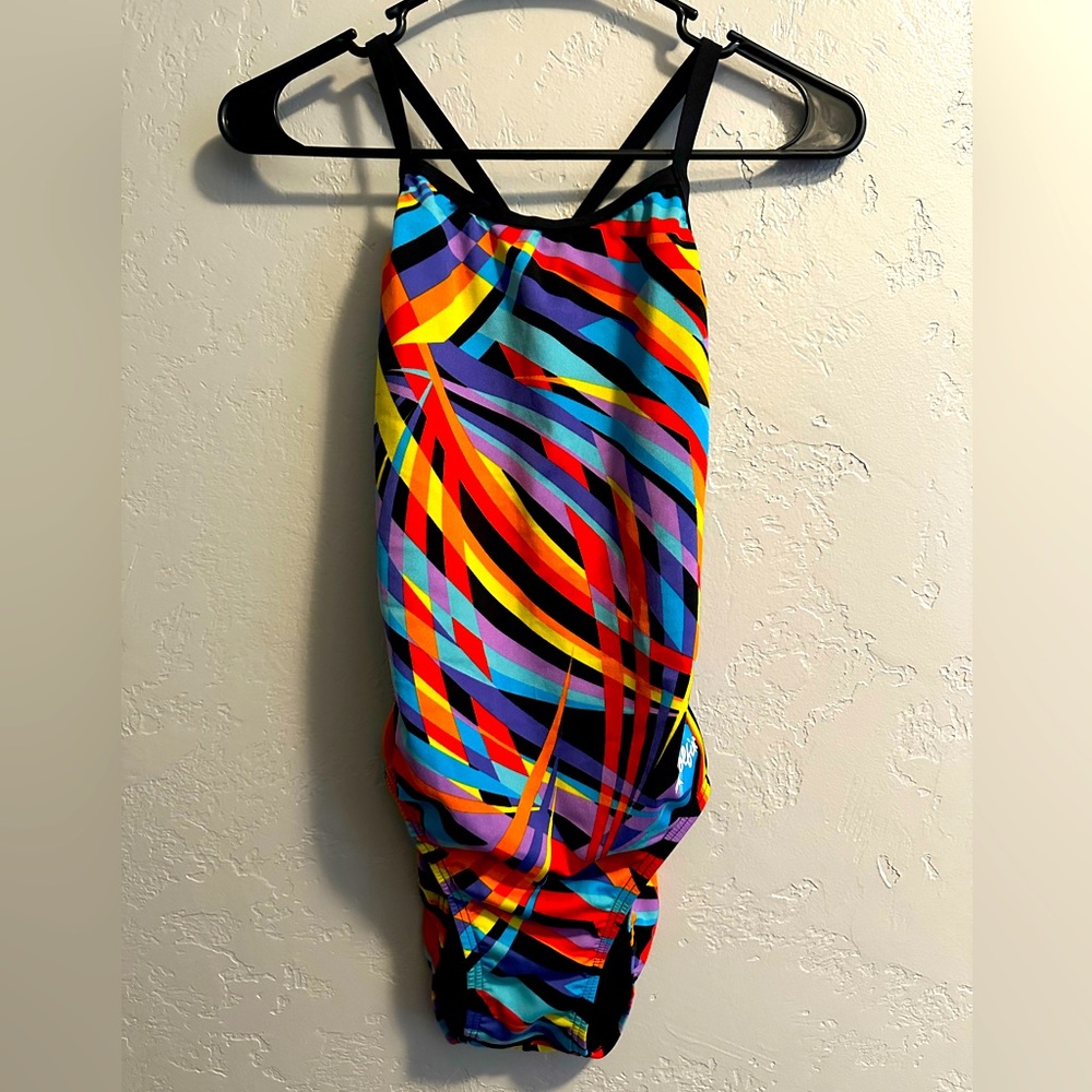 Women’s one piece swimsuit.